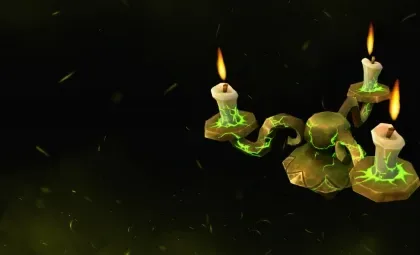 Enchanted Blood Elven Candelabra Service