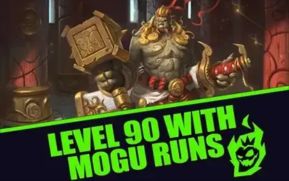 Level 90 in MoP Classic at Lightspeed with Mogu Runs