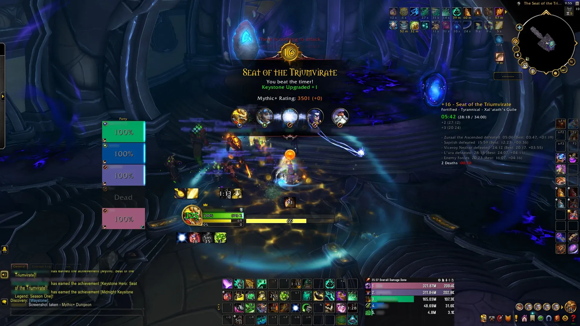 Screenshot of Mythic+16 Completed 4