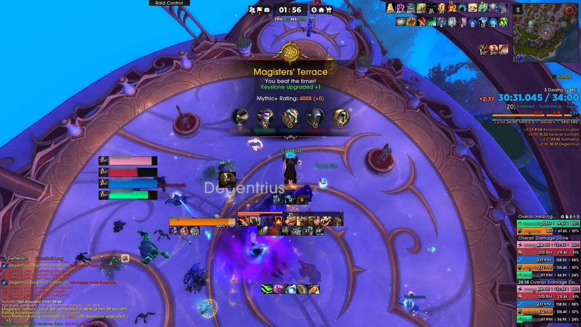 Screenshot of Mythic+20 Completed 2