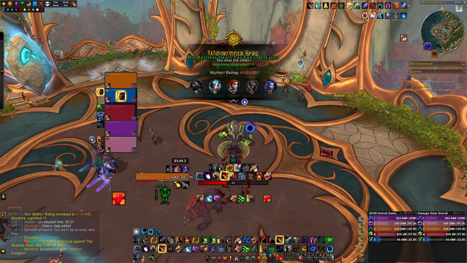 Screenshot of Mythic+20 Completed 3